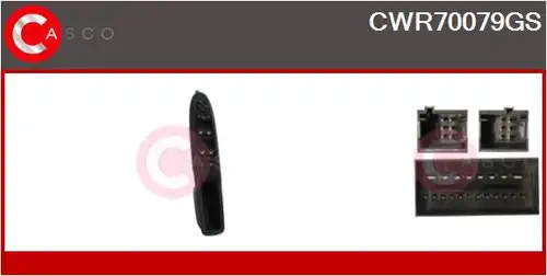 ключ(бутон), стъклоповдигане CASCO CWR70079GS