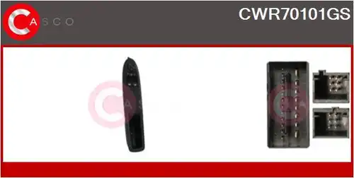 ключ(бутон), стъклоповдигане CASCO CWR70101GS