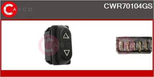 ключ(бутон), стъклоповдигане CASCO CWR70104GS