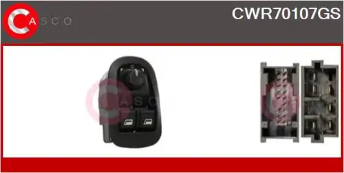 ключ(бутон), стъклоповдигане CASCO CWR70107GS