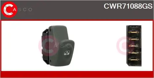 ключ(бутон), стъклоповдигане CASCO CWR71088GS