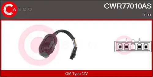 ключ(бутон), стъклоповдигане CASCO CWR77010AS