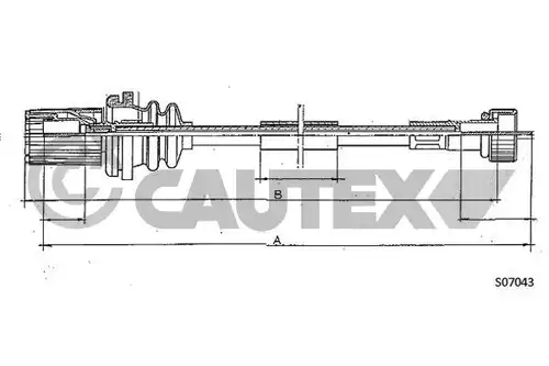 ос на тахографа CAUTEX 018501