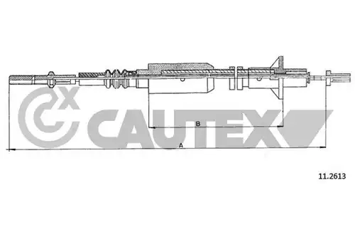 въжен механизъм, задействане на съединителя CAUTEX 489094