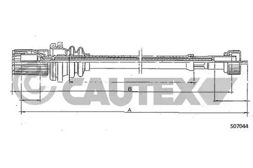 ос на тахографа CAUTEX 760935