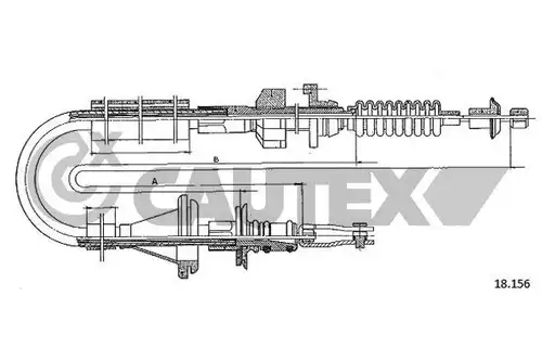 въжен механизъм, задействане на съединителя CAUTEX 761502