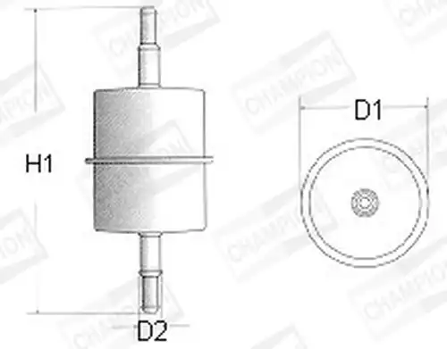 горивен филтър CHAMPION L101/606