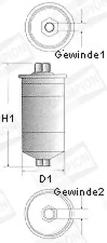 горивен филтър CHAMPION L203/606