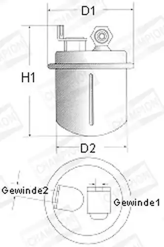 горивен филтър CHAMPION L207/606