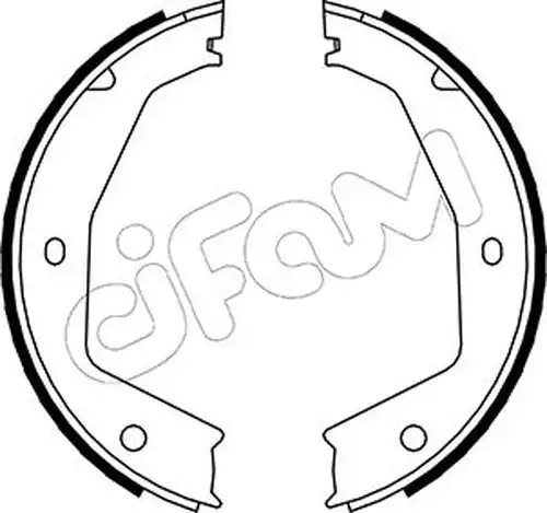 комплект спирачна челюст, ръчна спирачка CIFAM 153-197
