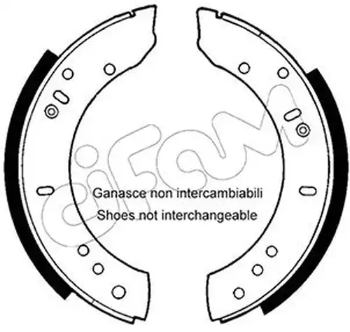 комплект спирачна челюст CIFAM 153-366