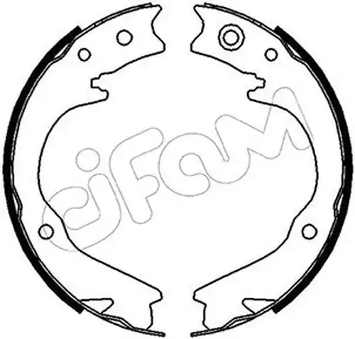 комплект спирачна челюст, ръчна спирачка CIFAM 153-388