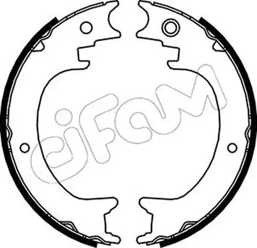 комплект спирачна челюст, ръчна спирачка CIFAM 153-389