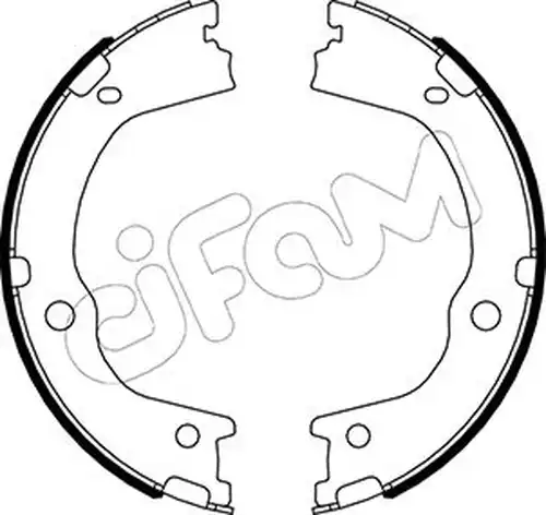 комплект спирачна челюст, ръчна спирачка CIFAM 153-498