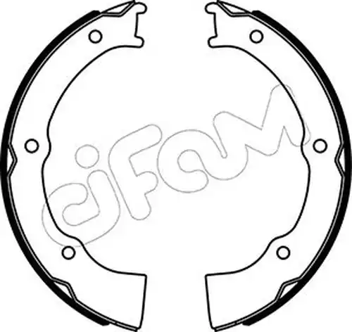 комплект спирачна челюст, ръчна спирачка CIFAM 153-500