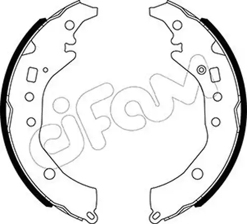 комплект спирачна челюст CIFAM 153-517