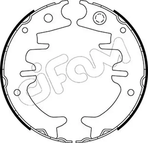 комплект спирачна челюст, ръчна спирачка CIFAM 153-525