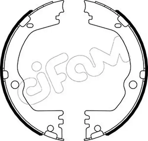 комплект спирачна челюст, ръчна спирачка CIFAM 153-532