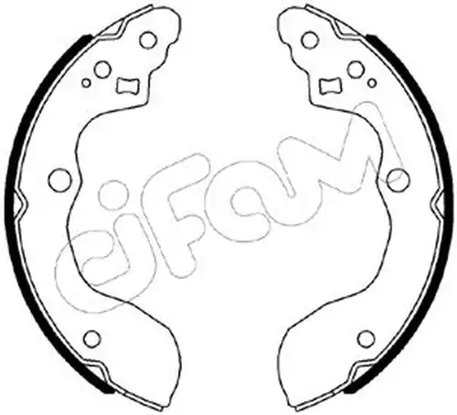 комплект спирачна челюст CIFAM 153-540