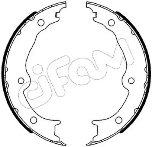 комплект спирачна челюст, ръчна спирачка CIFAM 153-541
