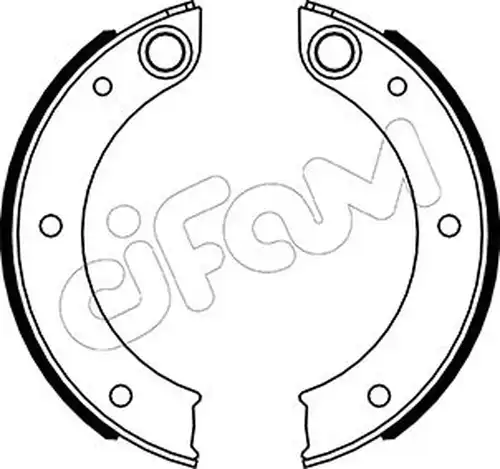 комплект спирачна челюст, ръчна спирачка CIFAM 153-620