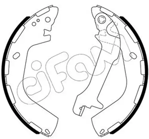 комплект спирачна челюст CIFAM 153-655