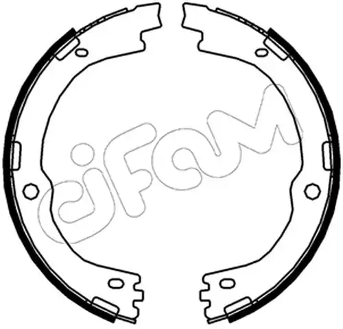 комплект спирачна челюст, ръчна спирачка CIFAM 153-682