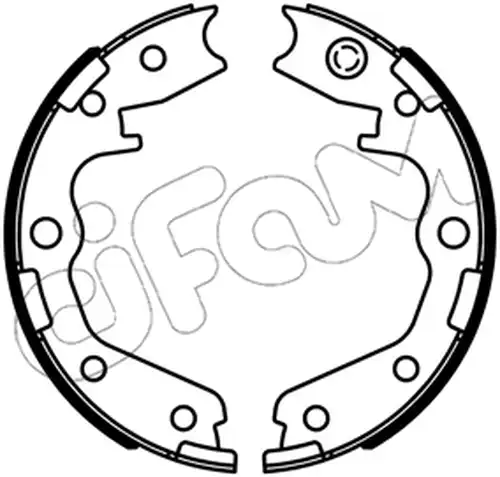 комплект спирачна челюст, ръчна спирачка CIFAM 153-734