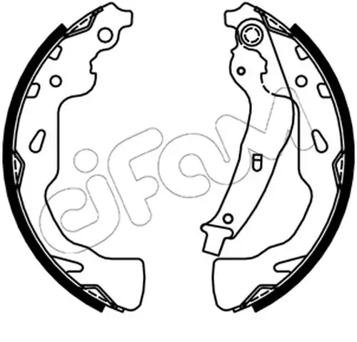 комплект спирачна челюст CIFAM 153-744