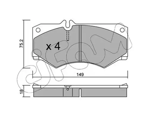 накладки CIFAM 822-014-0