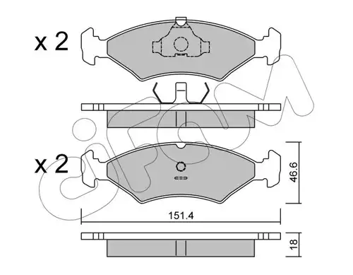 накладки CIFAM 822-029-0