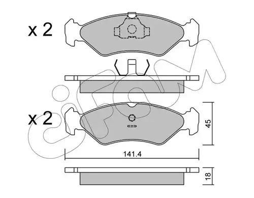 накладки CIFAM 822-073-0