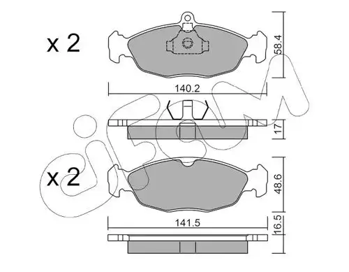 накладки CIFAM 822-077-0