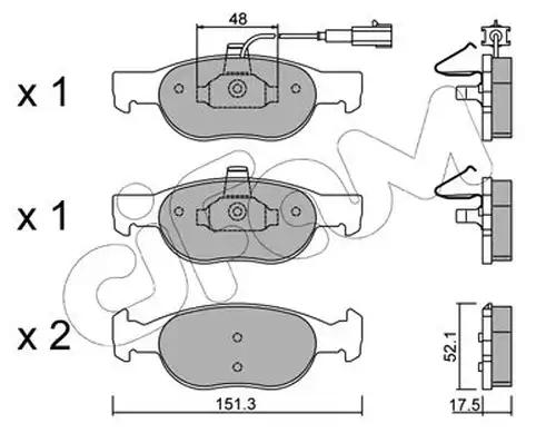 накладки CIFAM 822-079-0