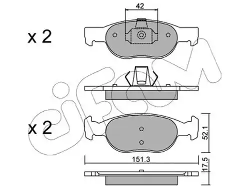 накладки CIFAM 822-079-1