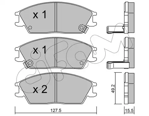 накладки CIFAM 822-081-1