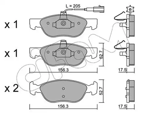 накладки CIFAM 822-082-0