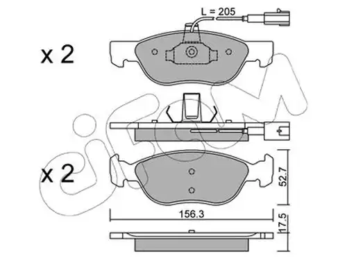 накладки CIFAM 822-082-1