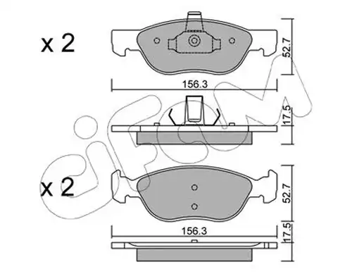 накладки CIFAM 822-082-2