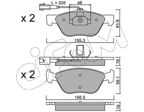 накладки CIFAM 822-083-0