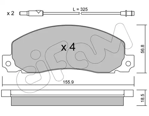 накладки CIFAM 822-098-0