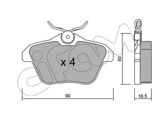 накладки CIFAM 822-113-0