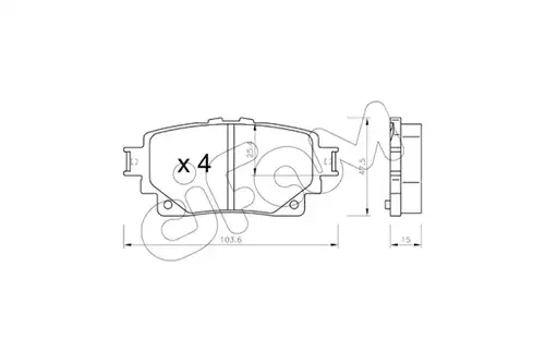 накладки CIFAM 822-1229-0