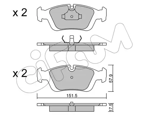 накладки CIFAM 822-124-0