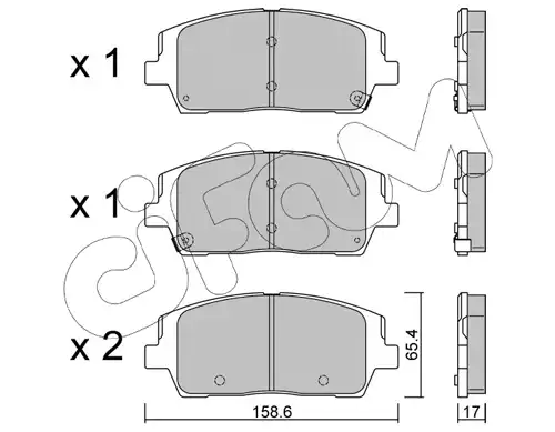 накладки CIFAM 822-1244-0