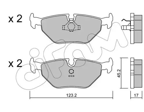 накладки CIFAM 822-125-0