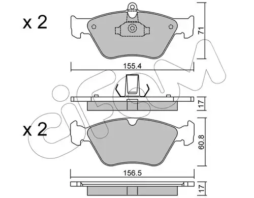 накладки CIFAM 822-128-0