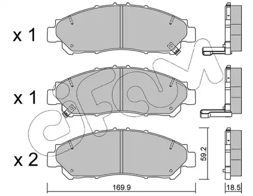 накладки CIFAM 822-1291-0