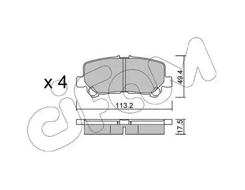 накладки CIFAM 822-1292-0