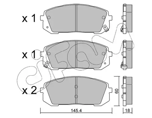 накладки CIFAM 822-1298-0